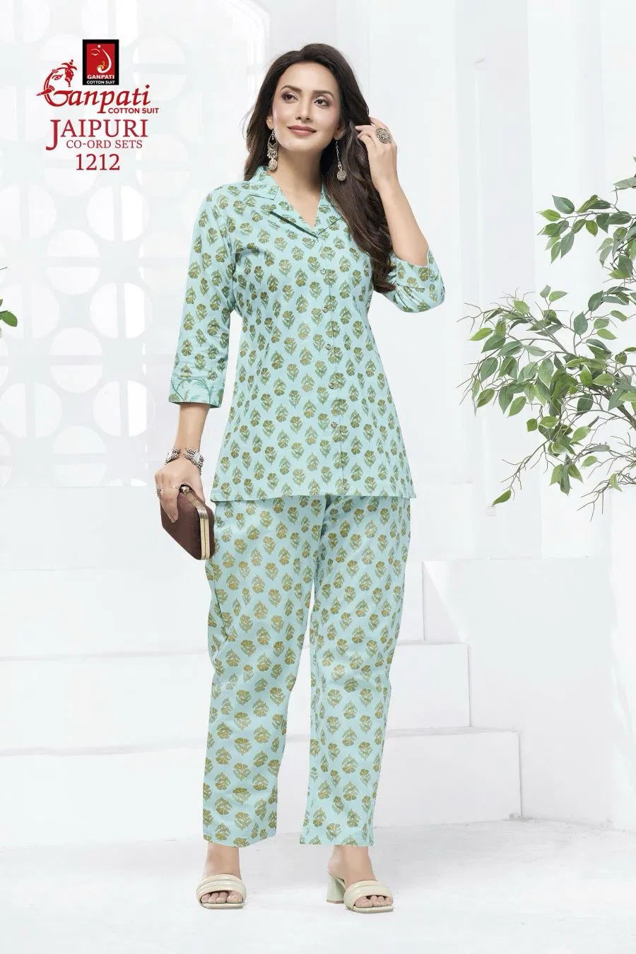 Jaipuri Vol 12 By Ganpati Cotton Printed Western Cord Set Exporters In India